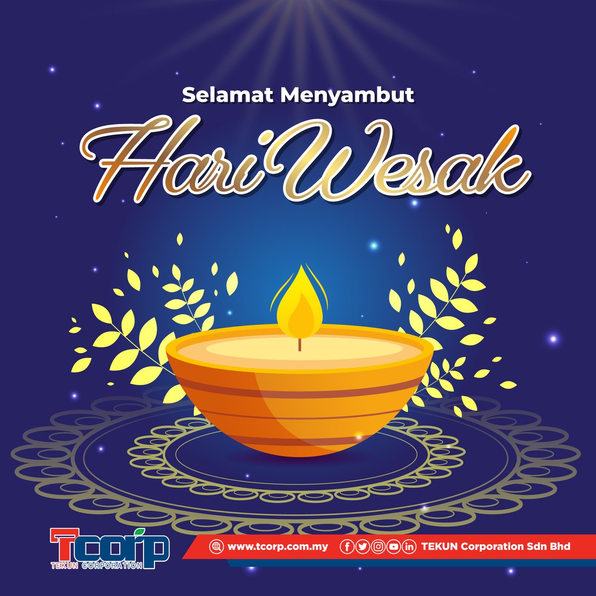 TCorpSdnBhd's tweet photo. Warga kerja TEKUN Corporation Sdn Bhd ingin mengucapkan Selamat Menyambut Hari Wesak dan selamat bercuti. #TEKUNCorporation https://t.co/OsCiiOU2ME