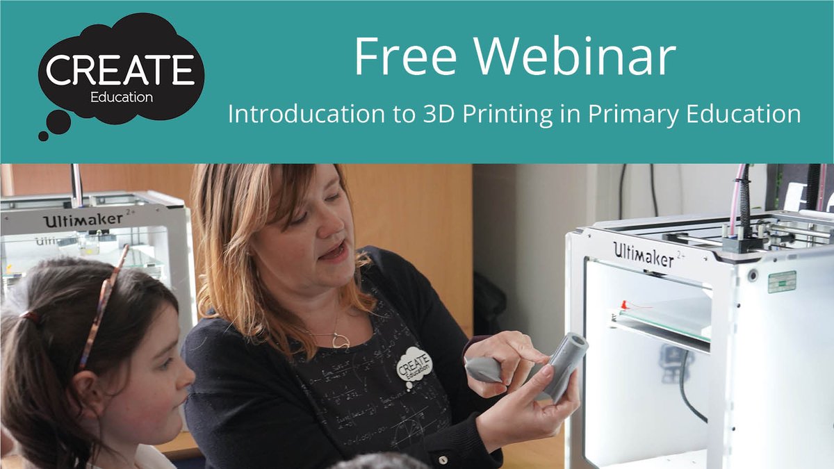 📢Calling all #Primary teachers 
✏️FREE intro to #3Dprinting in education. 
📅18th May at 4pm. 
💻Resources, software, project ideas and more...
▶️Sign up here: eventbrite.co.uk/o/create-educa…

#edutwitter #edutech #educhat #cpd