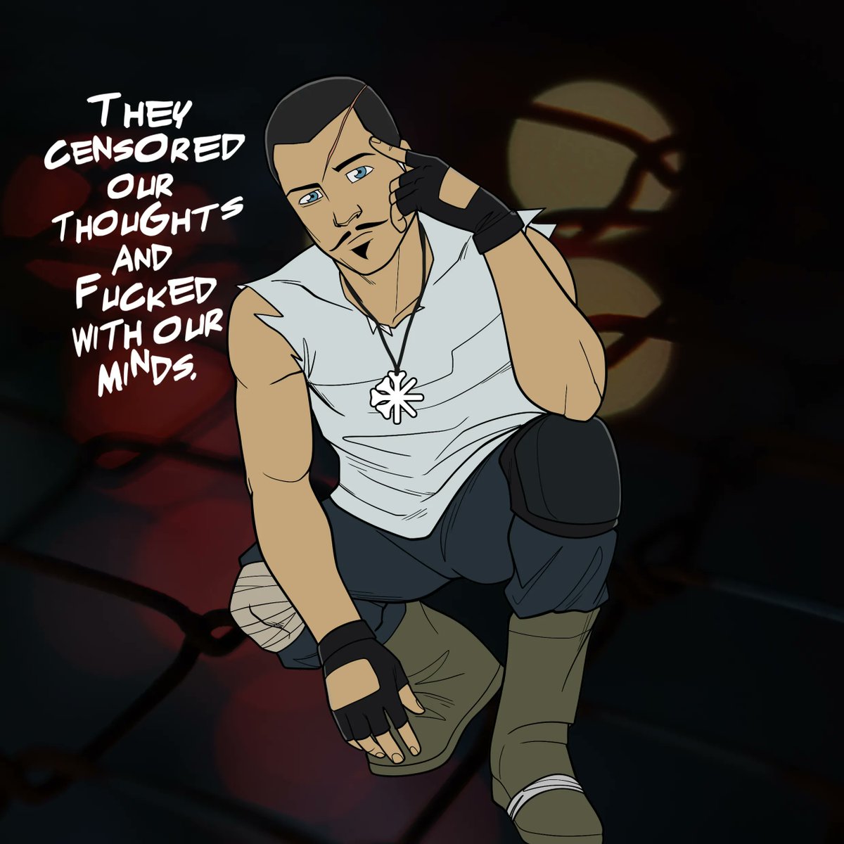 Nowhere Beach (@nowhere_beach) on Twitter photo SIM DROPPING SOME TRUTHS 🧠 Lyrics from 'The Kraken', out now on Spotify, Apple Music, Deezer and the rest. link in Bio.
Shout out to comic illustrator extraordinaire <a href="/rafaelosales/">Rafaelo Sales</a> !!
#protest #boombap #raplyrics #lyrics #hiphoplyrics SIM DROPPING SOME TRUTHS 🧠 Lyrics from 'The Kraken', out now on Spotify, Apple Music, Deezer and the rest. link in Bio.
Shout out to comic illustrator extraordinaire <a href="/rafaelosales/">Rafaelo Sales</a> !!
#protest #boombap #raplyrics #lyrics #hiphoplyrics