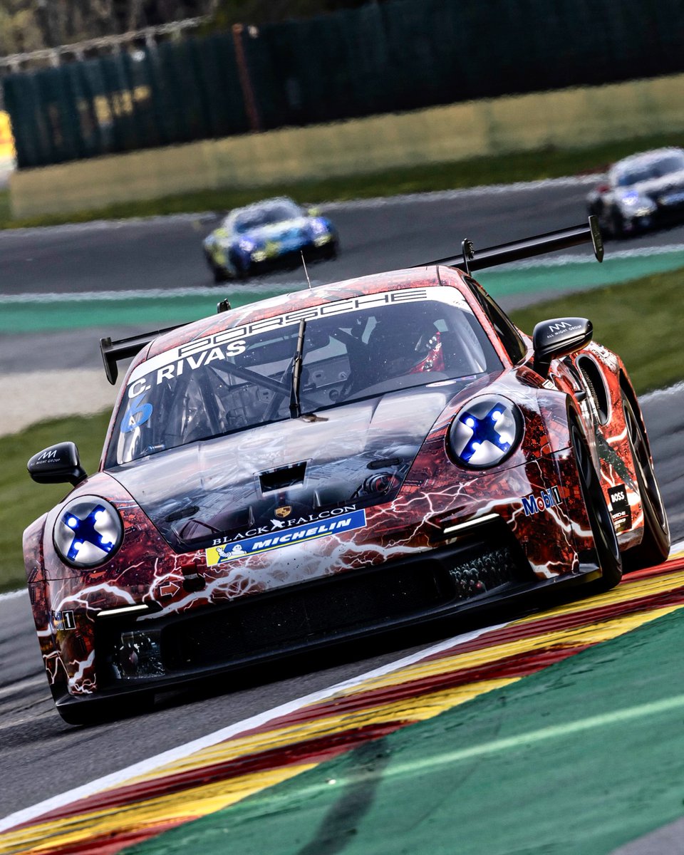 PorscheRaces's tweet photo. #CarreraCupDE - At the @CarreraCupDE season opener on Belgium’s @circuitspa, Carlos Rivas scored a double victory in the ProAm class. The Luxembourger finished both races ahead of Jan-Erik Slooten and Ahmad Alshehab #Porsche #911GT3Cup https://t.co/4IouskfAuh