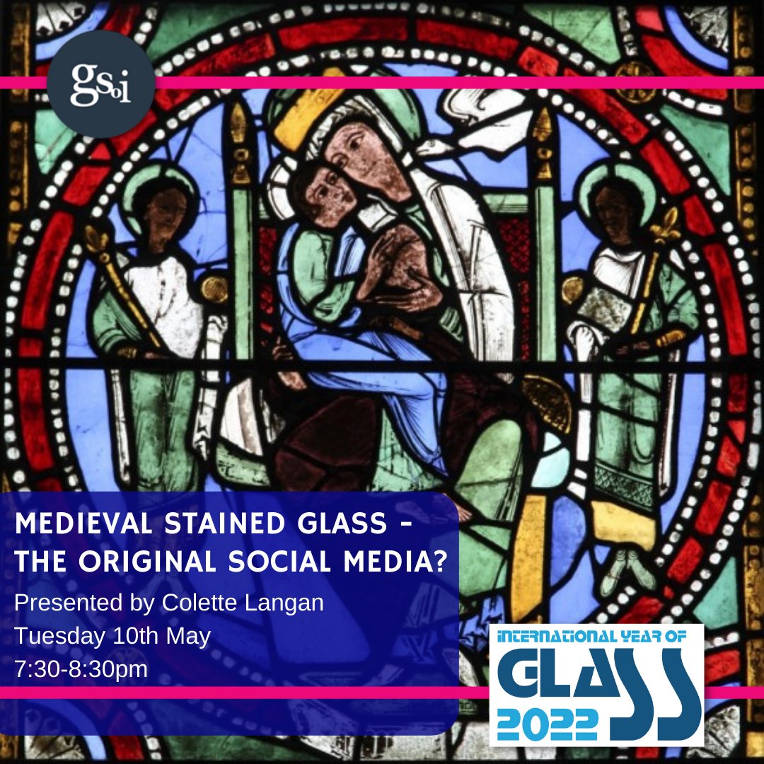 GlassSocietyIre's tweet photo. Medieval stained glass - the original social media?
In this lecture Colette Langan invites you to consider how stained glass was greeted by the medieval mind.
#art #glass #medieval #glass_art #history_talk #iyog2022 #irishstainedglass #stainedglassnearby https://t.co/burtB4KYUA