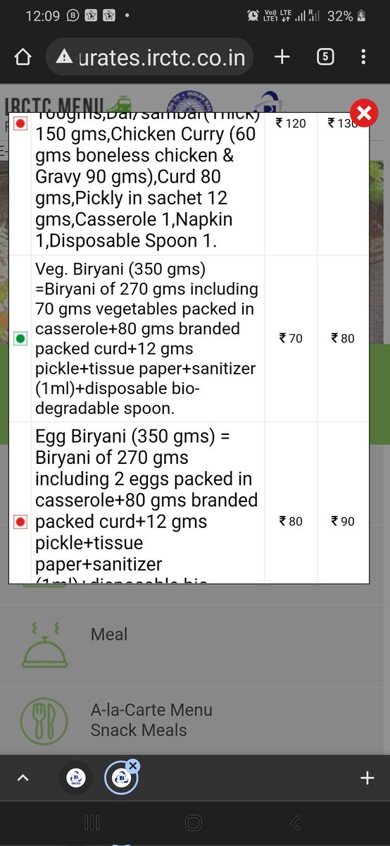 Doctor_Vikas_'s tweet photo. @IRCTCofficial 

Please take necessary actions. All through the journey passengers in AC coach are served simple tea @₹10/- while it is of 5/- in menu, Rail neer is given for @₹20/- instead of ₹15/- Meals @₹130/- all this is demanded by vendors. I expected quality services! https://t.co/sPdwdCHH8O