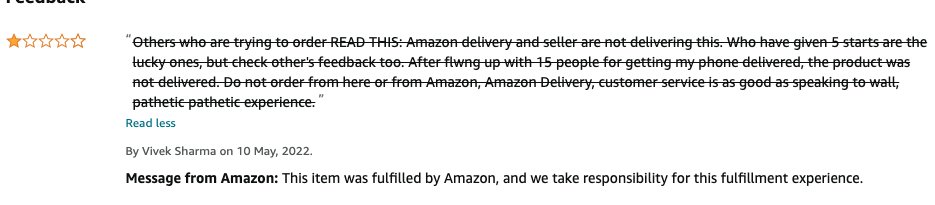 VSharma7474's tweet photo. This is to show the world how @amazon messes with Customers. Did not deliver and entire Customer Service headed by @AmitAgarwal could not do anything about it. I am that 1% which amazon is  about. Chng Customer Obsession to Customer Harassment. The 1% who suffers are in pic below https://t.co/OyfENZG4vc