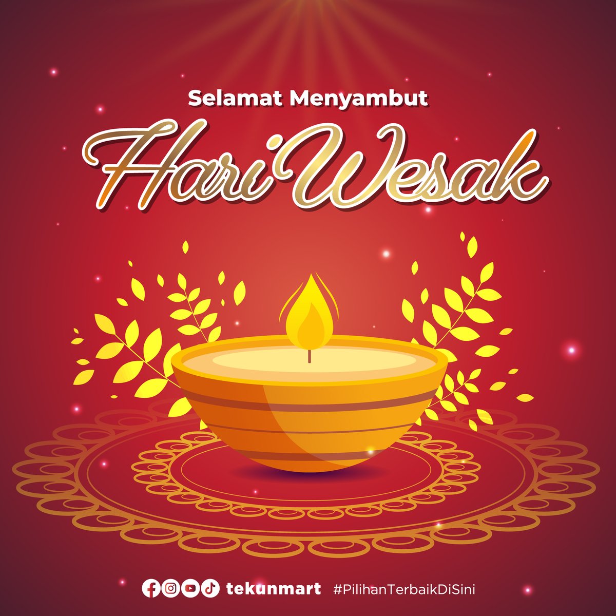 tekunmart's tweet photo. Selamat menyambut Hari Wesak kepada semua pelanggan TEKUN Mart yang beragama Buddha, dan selamat bercuti! Teruskan berbelanja bersama TEKUN Mart sepanjang cuti perayaan ini! #TEKUNMart #PilihanTerbaikDiSini https://t.co/eZONFYSSEs