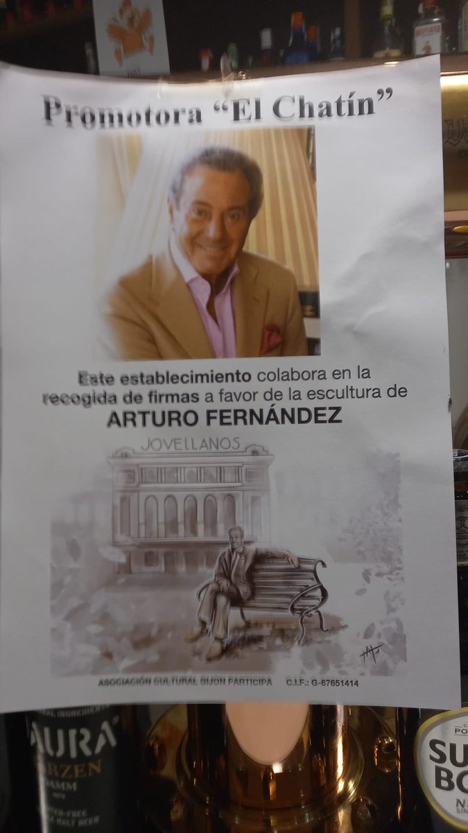 La alcaldesa de Gijón no quiere que se ponga una escultura de Arturo Fernández en su pueblo.
