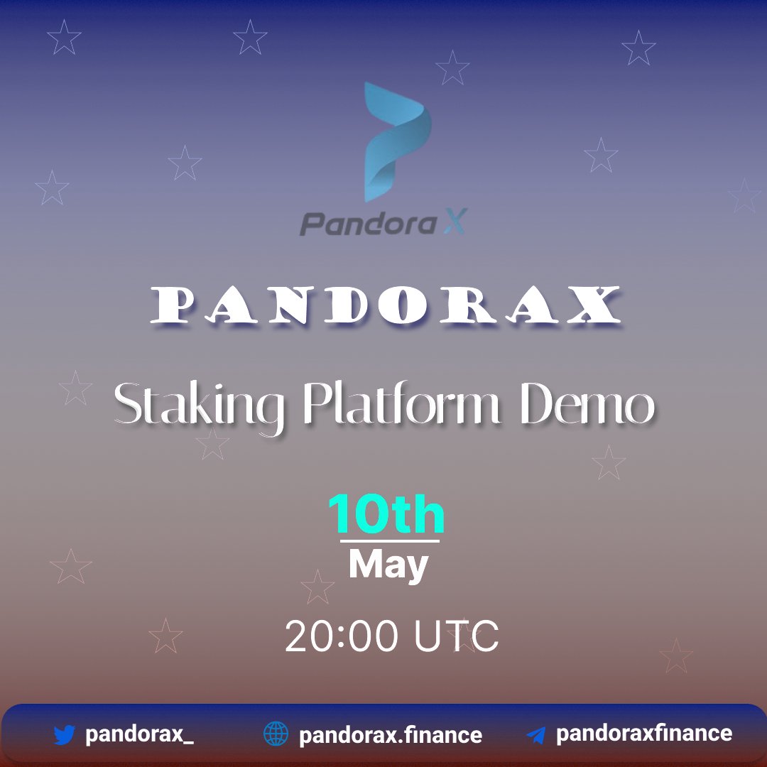 pandorax__'s tweet photo. #PandoraX would be holding a LIVE test of its staking platform 💪

Time: 20:00 UTC ⏱

Like ❤️, Retweet ♻️ and lets goo🚀

#Pandora #panx #pandoraxfinance #crypto #CoinMarketCap #BinanceNFT #CoinGecko #MetaverseNFT #pandorastaking #pandorametaverse https://t.co/8rH9GUyaLI