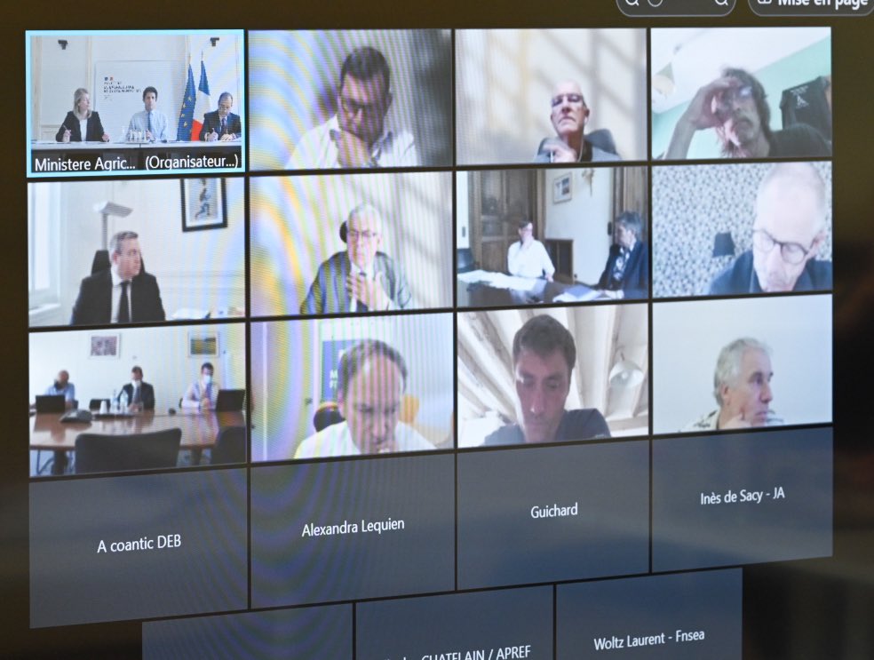 J_Denormandie's tweet image. 🖥 Point de situation sur la #sécheresse avec la profession agricole. 

Le @gouvernementFR est mobilisé pour prendre les mesures nécessaires et anticiper les conséquences de cette sécheresse sur nos productions.