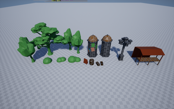 LucasVDane's tweet photo. The collection of Modular Kit Props I've created for @CryoftheFox. Most of these were made using BSP's.
Note: The trees on the left are from @SyntyStudios. They are really nice :)
#buasgames @BuasGames #indiedev #CryoftheFox #gamedevelopment #gamedesign #UE4 #gamedev https://t.co/hU6lvaZeWV