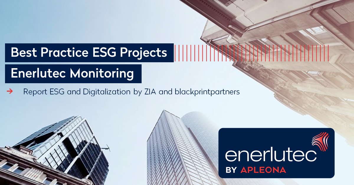 Apleona_Group's tweet photo. @ZIAunterwegs and blackprintpartners published a paper about practical implementation of ESG and digitalisation. One is Apleona's enerlutec, that helps to analyse and optimize energy consumption. Find out more about the software on the link: https://t.co/4HbdV4lowc https://t.co/aJM4ez3ocH
