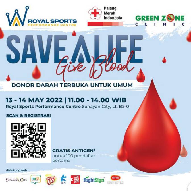Blood4LifeID's tweet photo. #INFO #DonorDarah #Jakarta | 13-14 Mei 2022 | 11.00-14.00 WIB | Royal Sport Performance Center Senayan City Lt B2-0 | Pendaftaran
https://t.co/x0dXQTtAqY | @jakpost @senayancity @GenFM @justsilly https://t.co/KPoKB9DOsl