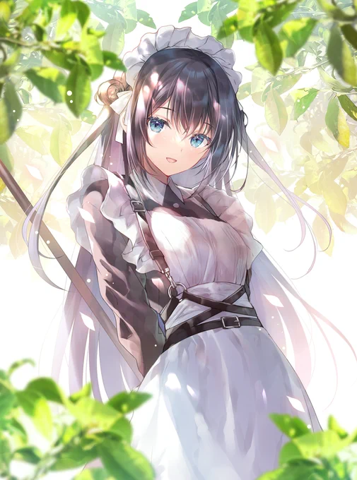 今日の黒髪ちゃん🧹メイドの日 