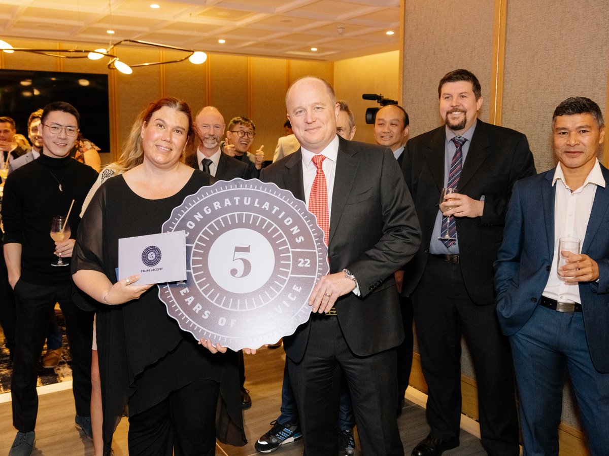 TechnologyOne's tweet photo. Congratulations to all TechnologyOne's Service Recognition Award recipients! ⭐
Across each of our regions, we celebrated our team members who reached a milestone with the company - 5, 10, 15, 20, 25, 30 or even 35 years of service.
#LifeatTechOne #SRA2022 https://t.co/XnQPyKfxv6