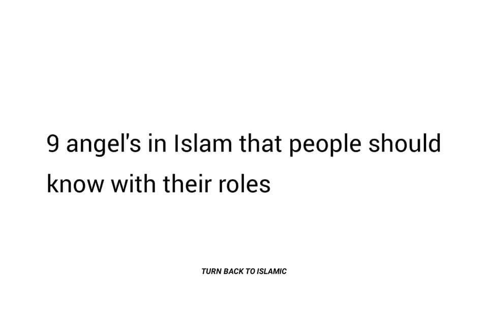 9 Angels in Islam that people should know with their roles.✨

A thread 🧵 

1/6