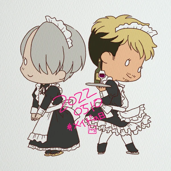 #メイドの日 なのでふりふり描いた💕 