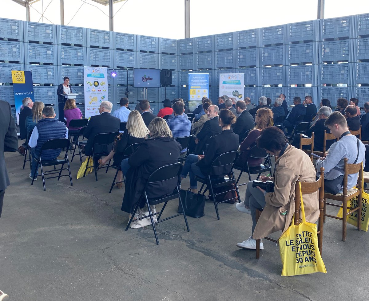 Apex_Energies's tweet photo. Retour en images sur l’inauguration de la plus grande centrale photovoltaïque en autoconsommation de France sur la Coopérative Fruitière du Limousin📸

Présentation du projet solaire et de l'activité de la coopérative. Ce fut l'occasion pour de nombreux élus de prendre la parole. https://t.co/zkD4dGIBX3