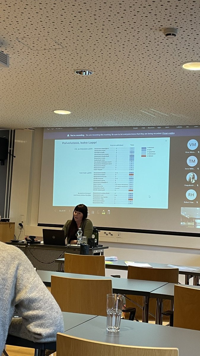 <a href="/OpenArcticMaaS/">Kestävän liikkumisen palveluiden ekosysteemi</a> työpaja Levillä teemana Tunturi-Lapin saavutettavuuden ja joukkoliikenteen kehittäminen. Taustakyselyyn vastasi n. 1200 henkilöä, joista valtaosa toivoi lisää joukkoliikennettä sekä alueelle, alueiden välille että sisäisesti. #kelipa