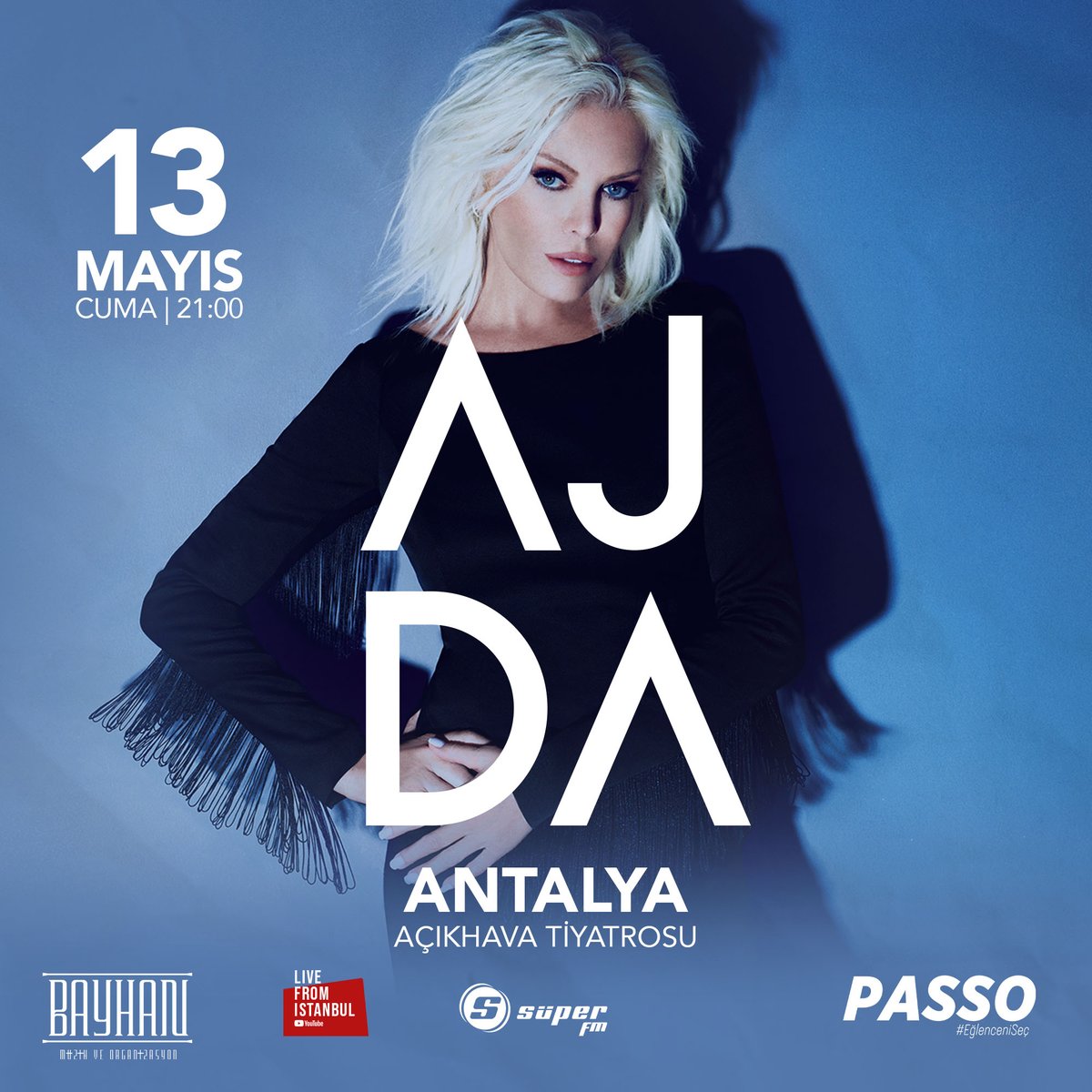 2 şanslı Süper FM takipçisi 13 Mayıs'ta Antalya'da Ajda Pekkan konserine gidiyor! 

Çift kişilik davetiye kazanmak için detaylar Instagram hesabımızda!