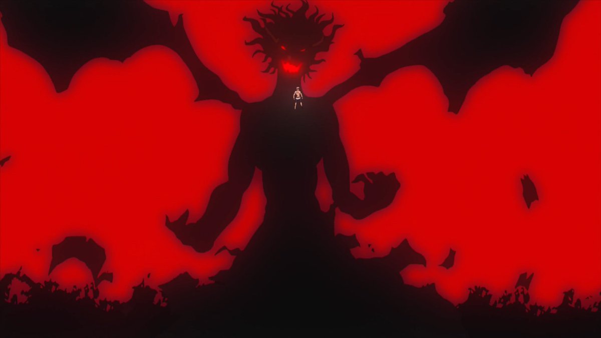 Revi__heicho's tweet photo. #BlackClover Easter Egg. I found a black clover Easter egg in Episode 8 when Yami &amp; Magna were gambling, about Asta's devil on a deck of cards. Can't believe I didn't notice it. Did you guys notice? #BCSpoilers #Asta #DevilUnion  #bcsSpoilers https://t.co/MgtJRtfRKl