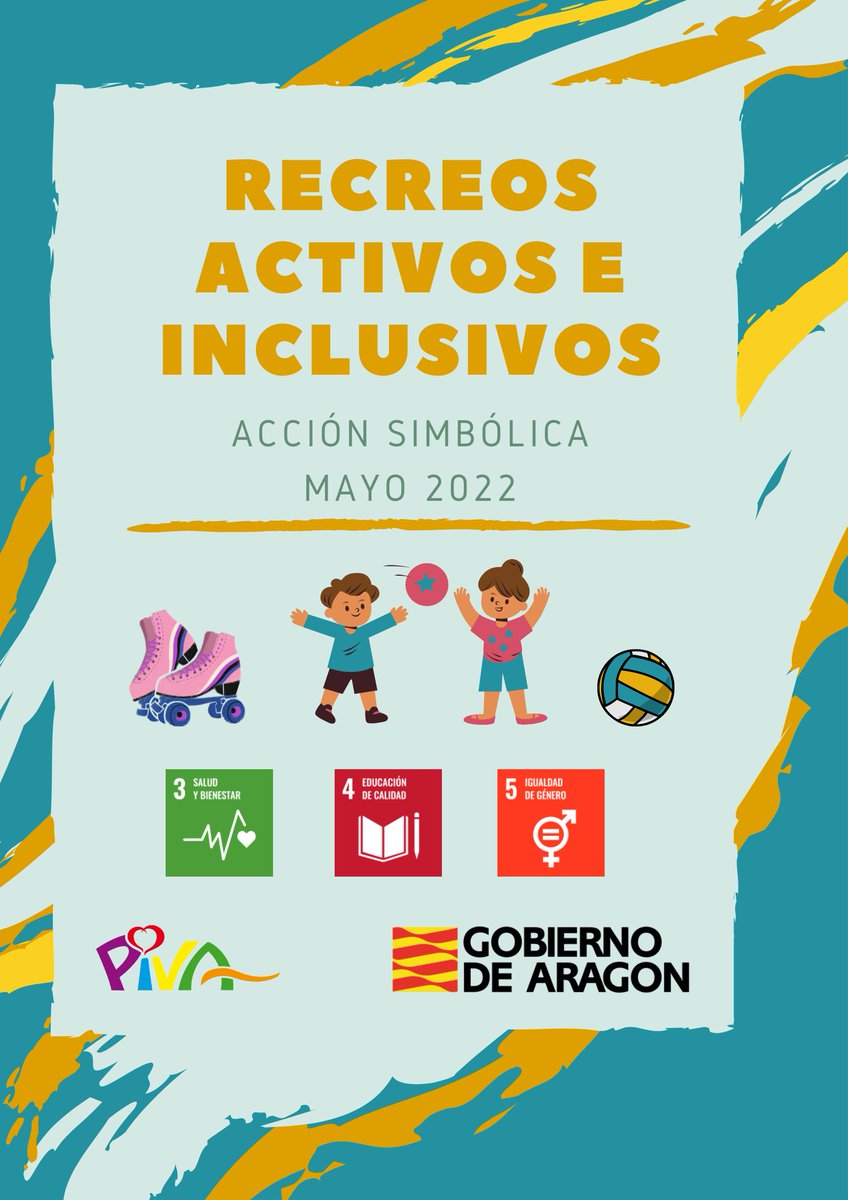 PivaAragon's tweet photo. Durante este mes de mayo, el programa @PivaAragon promociona en sus centros educativos un recreo activo e inclusivo. #pivateando.@GobAragon @felipefaci @tonimartinez24 @javidediegop @BabelAyala @OlgaAlastruey @RECREOSMARCHA1 @InnovaEducAr https://t.co/ZQRZUhYWgc
