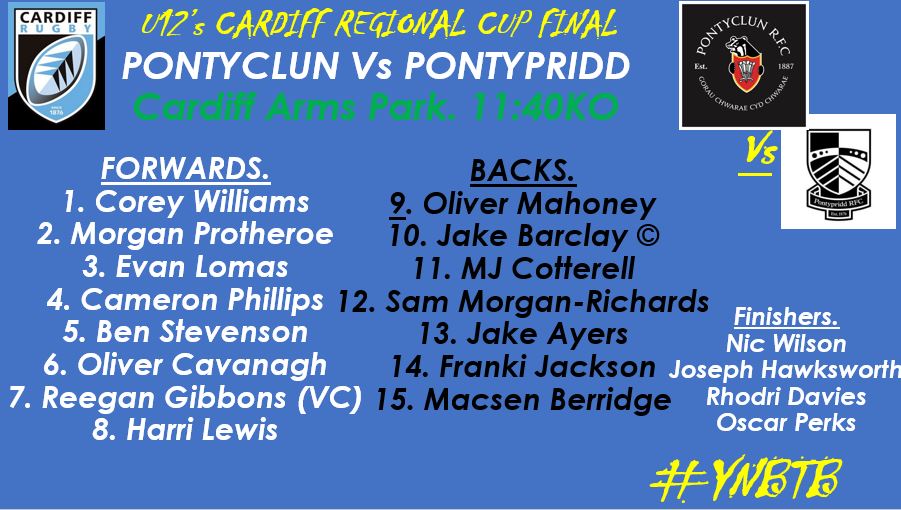 PontyclunB's tweet photo. Incredible season for the 12s, would be wonderful to sign it off being Cardiff regional champs @CardiffRugbyCup They have played some wonderful rugby along the way. Outstanding young men doing what they love! A great @PontyRFC12s side awaits! Will be a cracker #makeit6 #YNBTB https://t.co/Jdnam7dLTs