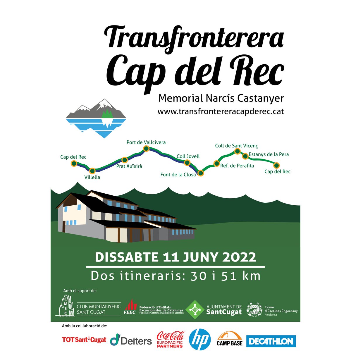 tfrontcapdelrec's tweet photo. @totsantcugat @DecathlonES @CocaCola_es @CampBaseOutdoor @HPEspana Laboratoris Deiters @ajsantcugat @clubmuntanyenc ens acompanyen en l'aventura de la Transfronterera Cap del Rec 2022 ☺
Gràcies 😘
Aquesta és la teva 💪🏽
#CapdelRec2022 #SentlaMuntanya #SomMuntanya https://t.co/xZMns4hVuR