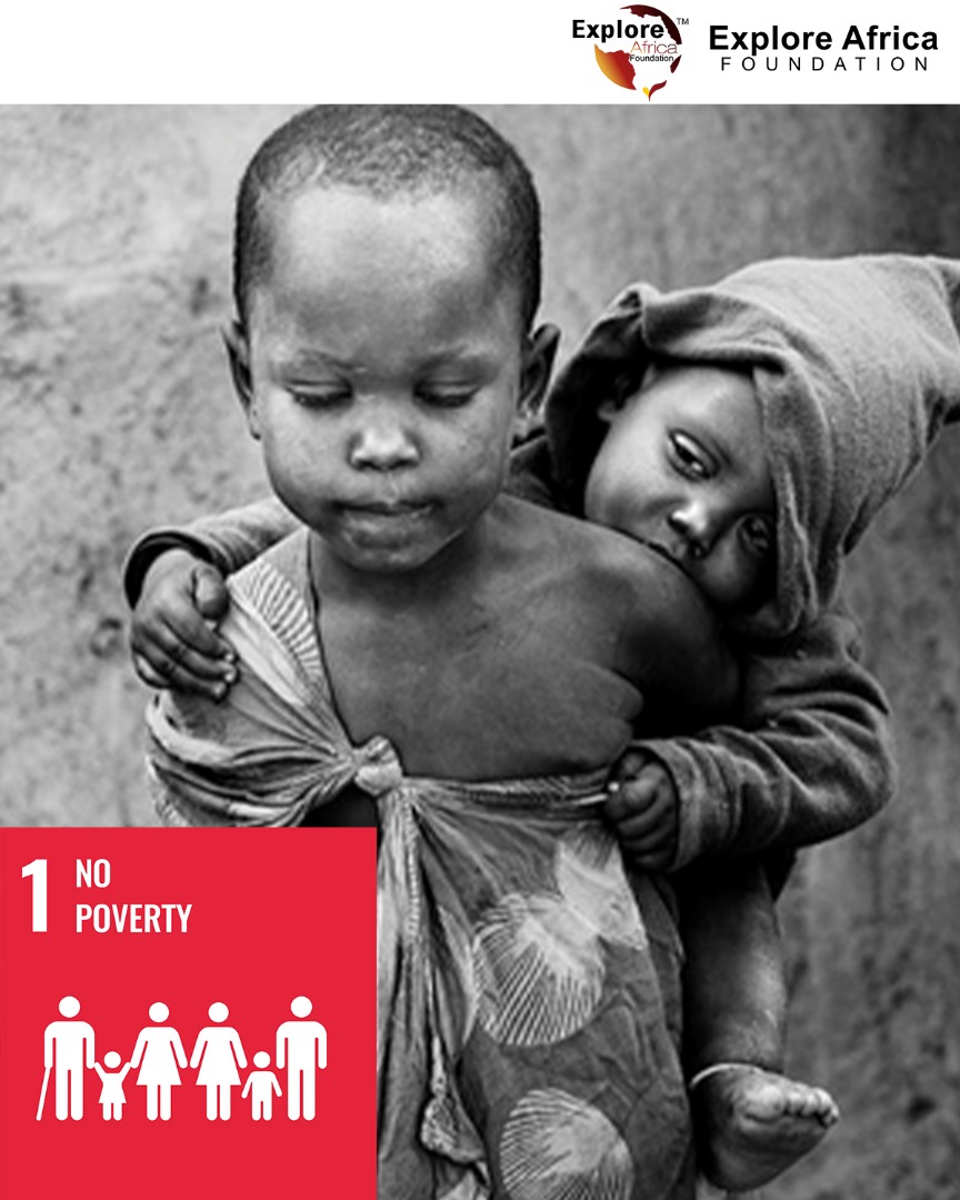 _exploreafrica's tweet photo. SDG 1 NO POVERTY 
Poverty is the lack of financial resources and essentials to cater for a minimal standard of living. 
it is estimated that about 9.2% of the world’s population are living below the poverty line (less than 1.90$ daily). https://t.co/dpuUt3Lb2w
