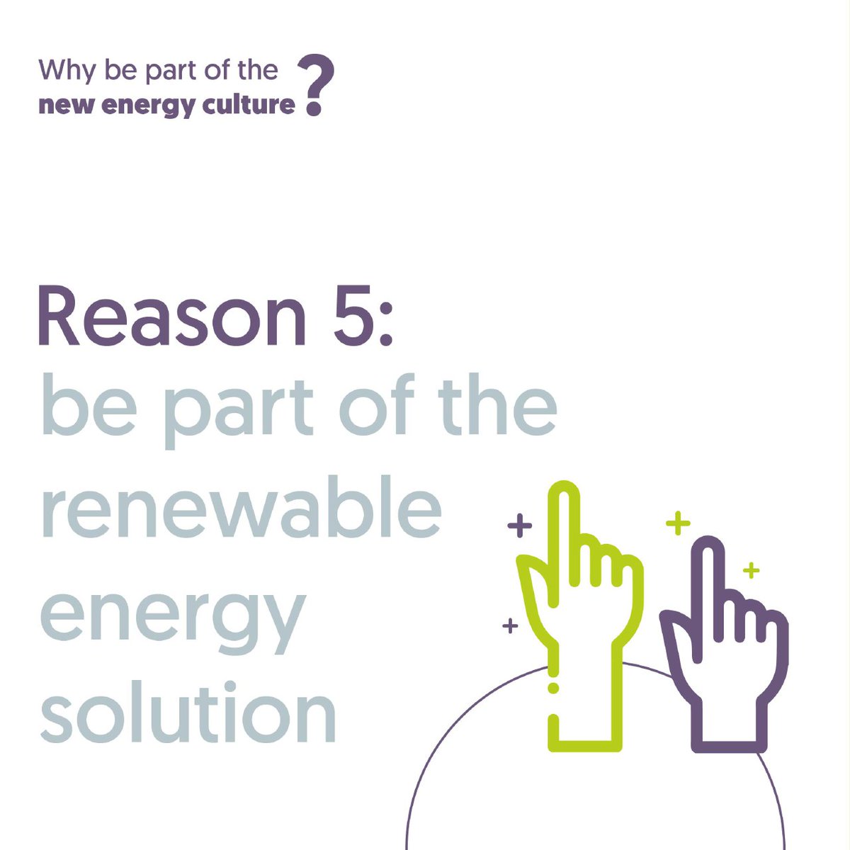 Reason 5: #CitizenParticipation 🙌 

Widespread and diverse engagement in co-creation #RenewableEnergySolutions is an important achievement of #CitizenEnergyCommunities 🗳️ 
The more we participate, the better #JustTransition 💛