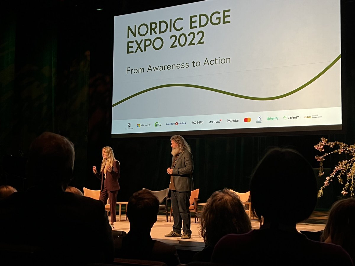 TAMSTOR's tweet image. Nordic Edge Expo 2022 kicking off - with from awareness to action as the grand theme!!! Wish you were here? It will be great!! #SmartCities #Sustainability #greentransition