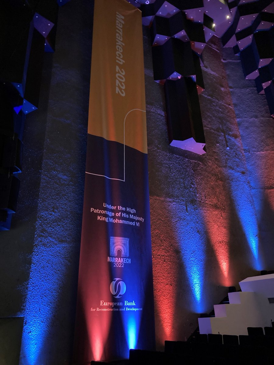 OdileRenaud's tweet photo. We are ready for #EBRDam, this year being held in beautiful Marrakech. I arrived yesterday evening and the venue looks amazing.

Today is #EBRDdonors day and I am very much looking forward to speaking to our generous friends who make so much of our work possible. https://t.co/gLBiYiDxqU