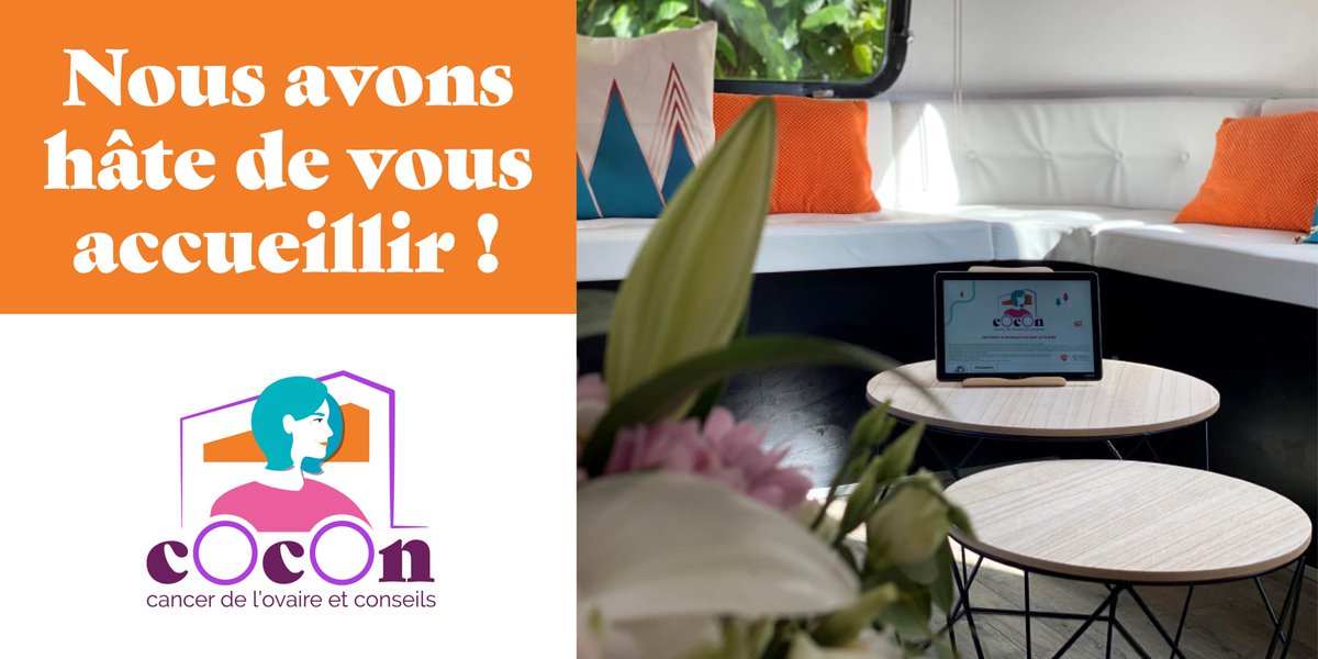 ICM_Montpellier's tweet photo. 📢 J-1 avant l'arrivée de la caravane #COCON à l'ICM avec @ImagynAsso &amp; @GSK_FR !
Patientes &amp; proches, venez échanger lors d'ateliers thématiques &amp; partager sur le #cancerdelovaire. Places limitées.
➡️ Je m’inscris : https://t.co/6peAgkic0r
#PourNosPatients @GroupeUNICANCER https://t.co/YTrjuBnNk2