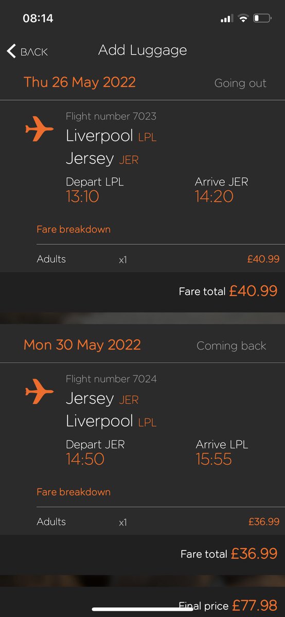 AndrewMcKnight7's tweet photo. Any reds looking for an alternative route to Paris can fly to Jersey Thursday afternoon come back Monday afternoon with boat out Thursday night and back Monday morning (condor ferries) 4 hour train from st malo or hire car drive down all in less than £200 https://t.co/G8KyVIwEDC