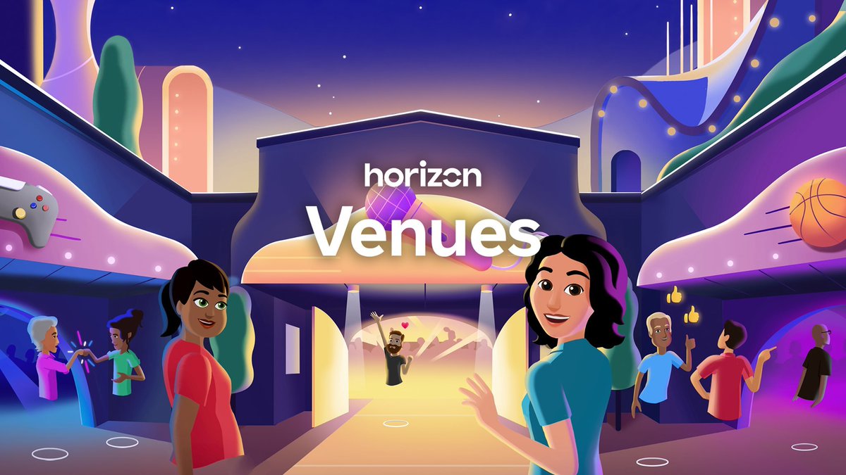 Meta to Merge ‘#Venues’ Event Space into ‘#HorizonWorlds’ Social VR Platform https://t.co/lbjlJdnr7m via @RtoVR #socialVR #spatialnetwork https://t.co/eM5ZPY8QAa