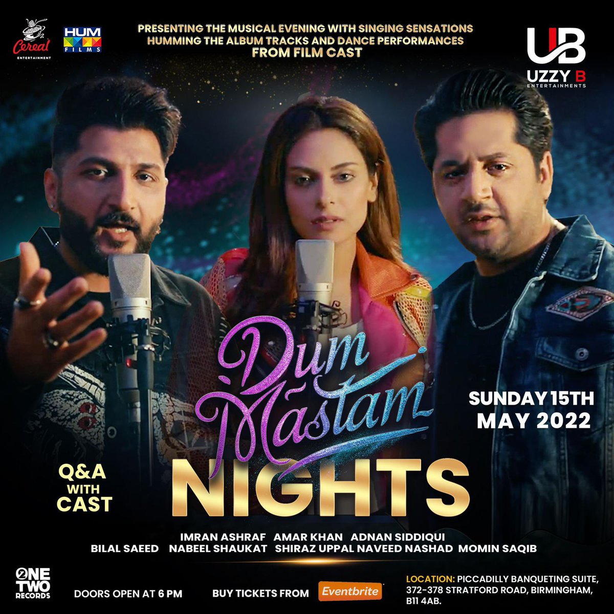 See you shortly, UK for #DumMastam nights. London and Birmingham, here we come!