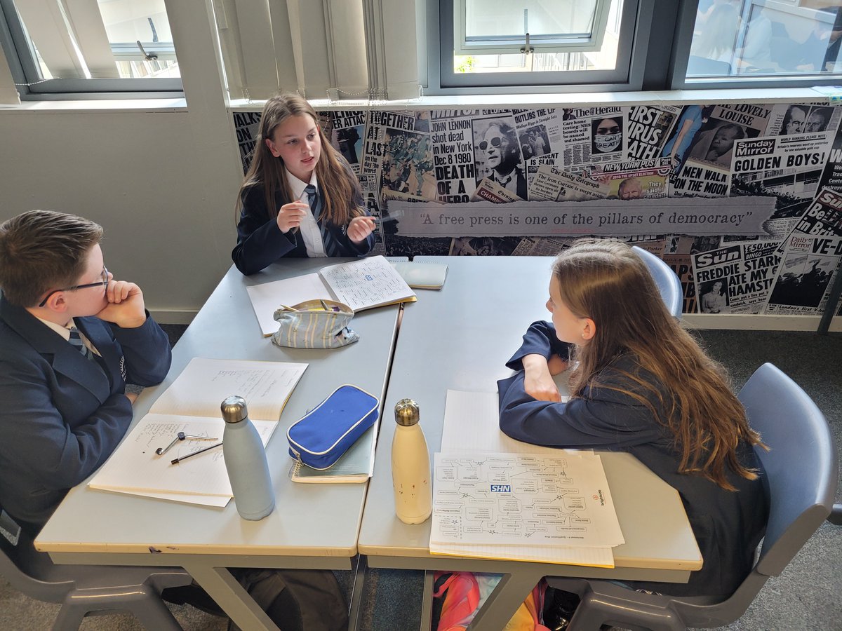 hayfield_school's tweet photo. Some brilliant engagement in structured discussion oracy tasks from our students during yesterday's Character and Culture session. @voice21oracy #StrongWorkEthic #KindnessandDecency #Fedinfacts https://t.co/QZfhnftrtN