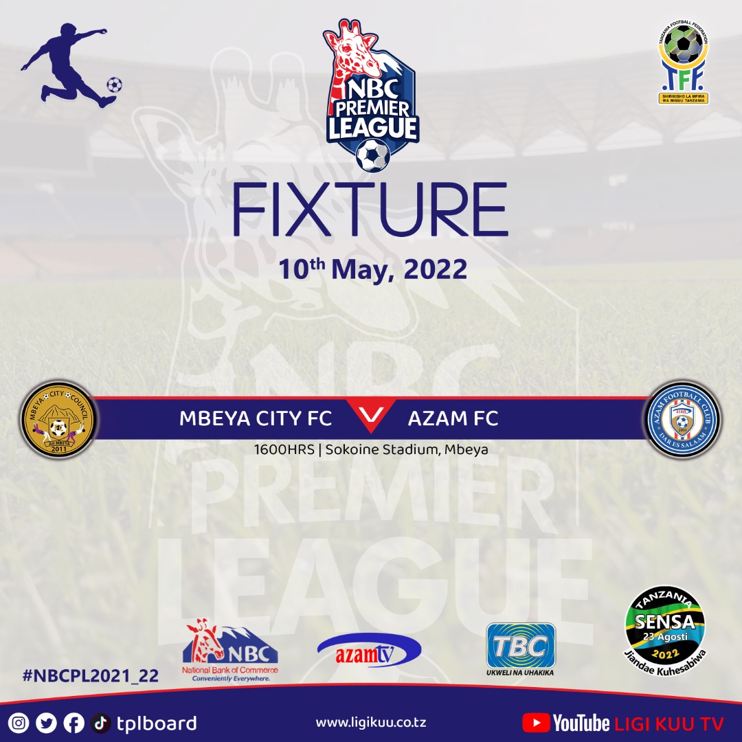 tplboard's tweet photo. Ratiba ya Ligi Kuu ya NBC leo Mei 10, 2022.
#NBCPLFixtures
@tplboard @Tanfootball @NBCTanzania @azamtvtz @TBConlineTZ https://t.co/oyMRdb1N95
