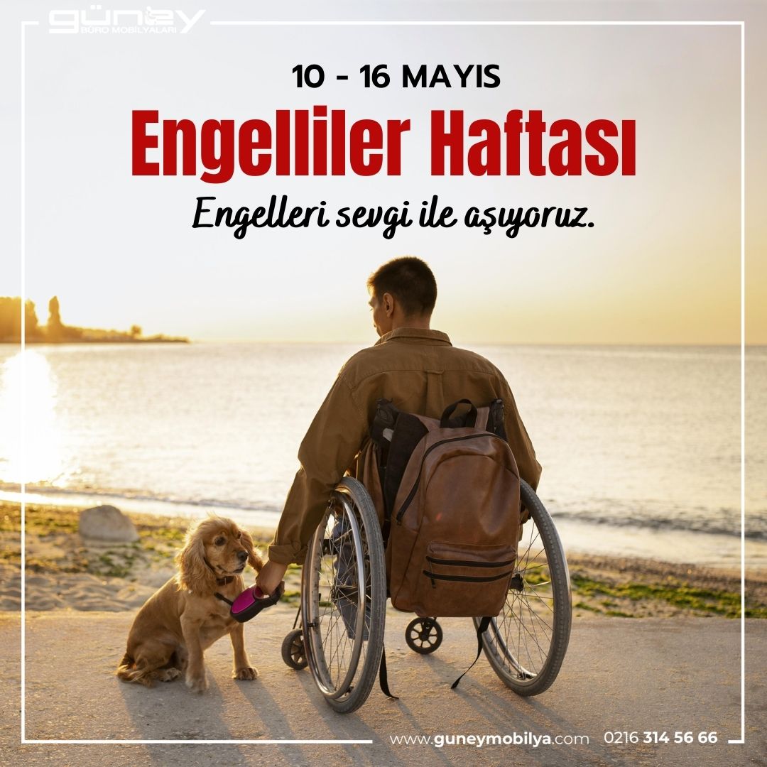 Hayatı paylaşmak, engelleri birlikte aşmak için hiç bir engel yok! 👩🏼‍🦯🧑🏻‍🦽🦯
10-16 Mayıs #EngellilerHaftası kutlu olsun.

🌍 guneymobilya.com
☎️ 0216 314 56 66
📨 info@guneymobilya.com

#guneybüromobilya #engellilerhaftasıkutluolsun