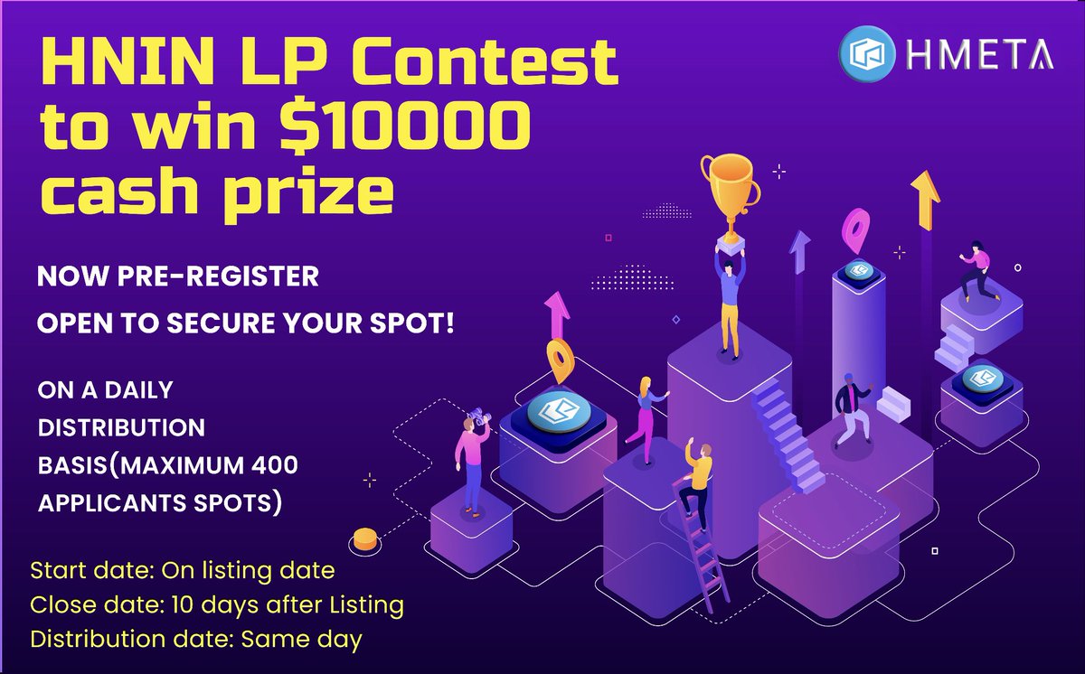 Preregistration for our LP contest to win the daily cash prize of 10,000USDT(Distribution in the same day!) forms.gle/Uj5NC9v1JF4VM3…