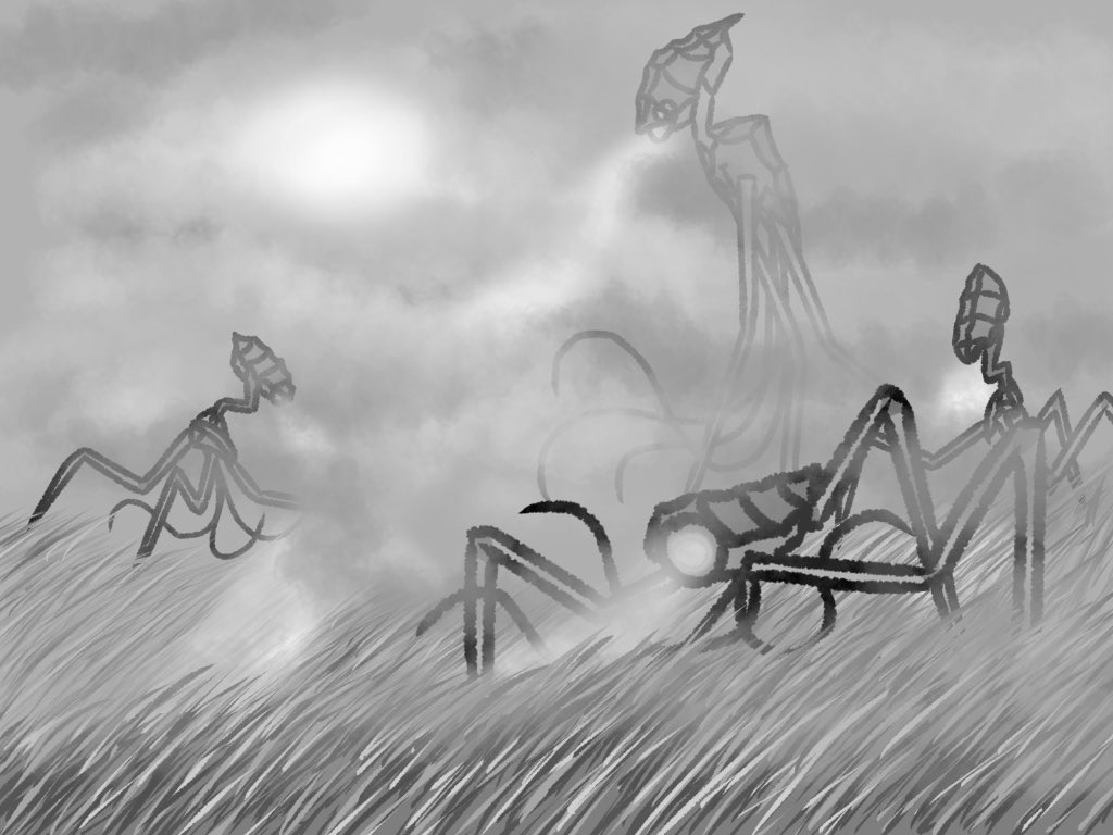 BLito's tweet photo. hi i drew War of The Worlds again https://t.co/W0SASugNTW