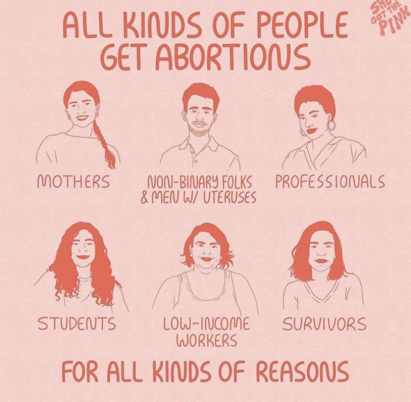 I’m pro choice, pro access to safe abortions and pro people deciding what they do with their own bodies.