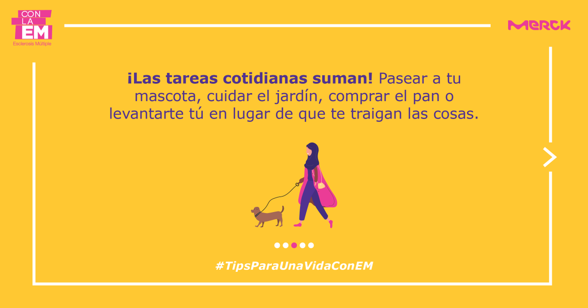 ConLaEM's tweet photo. Sabemos lo beneficiosa que es a actividad física para llevar mejor los síntomas de la #Esclerosismúltiple , pero a veces moverse no es fácil😮‍💨te proponemos que te pongas pequeños objetivos del día a día como estas👣 ¿Alguna que nos hayamos dejado? 🙌  #Tipsparaunavidaconem https://t.co/1zdgzQRZXB