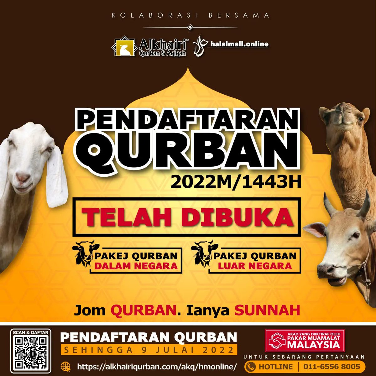 toiyibban's tweet photo. Assalamualaikum semua... 👋🏻👋🏻👋🏻

Mari lah kita melakukan Qurban bersama sebagai tanda kesyukuran kita pada Yang Maha Esa serta membantu golongan yang memerlukan.. 😊😊😊

JOM QURBAN, IANYA SUNNAH🥰🥰🥰

#halalmall #HalalmallQurban #alkhairihalalmall #qurbanonline https://t.co/GJdn4vyUNQ