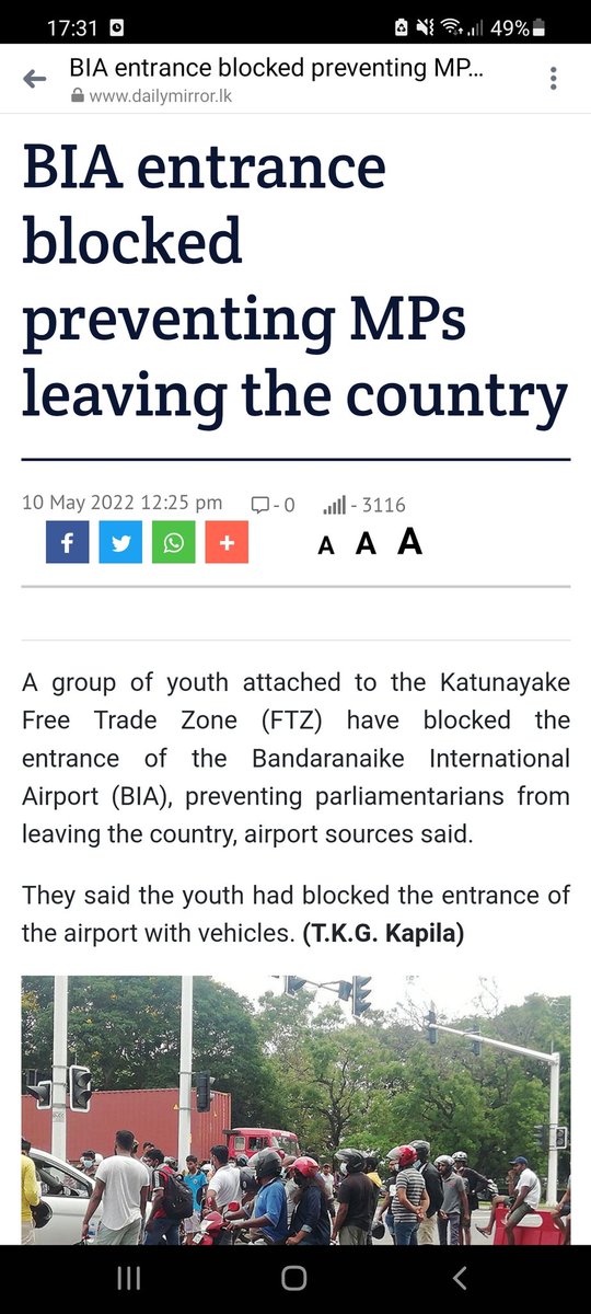 kashintha_imal's tweet photo. Great work by our intelligent people. Should not let any dictator to leave the country
#freezepassport
#Rajapaksa
#SriLanka 

@YourAnonNews
#WorldNews 
@AthaudaDasuni https://t.co/0YpV9DRND0