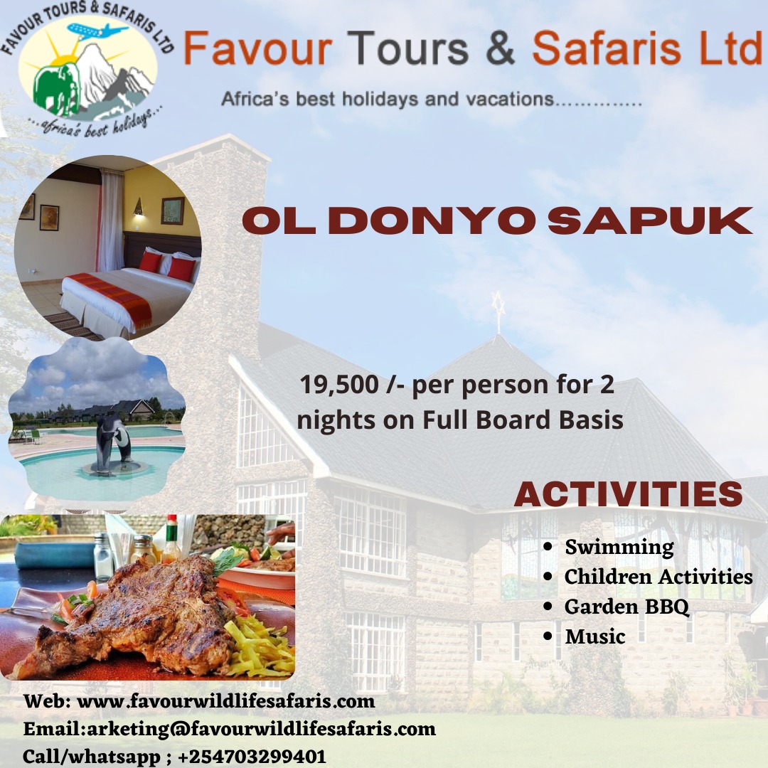 OmwoyoColleta's tweet photo. Join us to Oldonyo Sapuk from as low as Kshs 19,500
per person sharing on Full Board Basis.

For bookings and inquiries;
Call/WhatsApp 0703299401
https://t.co/tqqNkSWbQz

#LetsGoAdventure #TembeaKenya  #KenyaKwetu #adventure   #TravelTuesday #Kenya #Tanzania #Uganda https://t.co/8bQ3zp2GSR