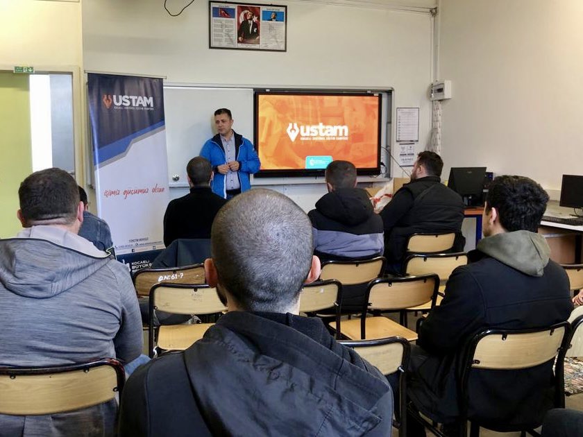 USTAMKocaeli's tweet photo. “Bu eğitimde iş var!”
Torun Bakır A.Ş talebi ile düzenlenen CNC Torna Operatörlüğü Eğitim Programı bugün itibariyle Gebze Ali Nuri Çolakoğlu Meslek Lisesinde başladı. Usta adaylarımıza başarılar dileriz.
#ustam #ustamkocaeli #istihdam https://t.co/6hhgKmGS9K