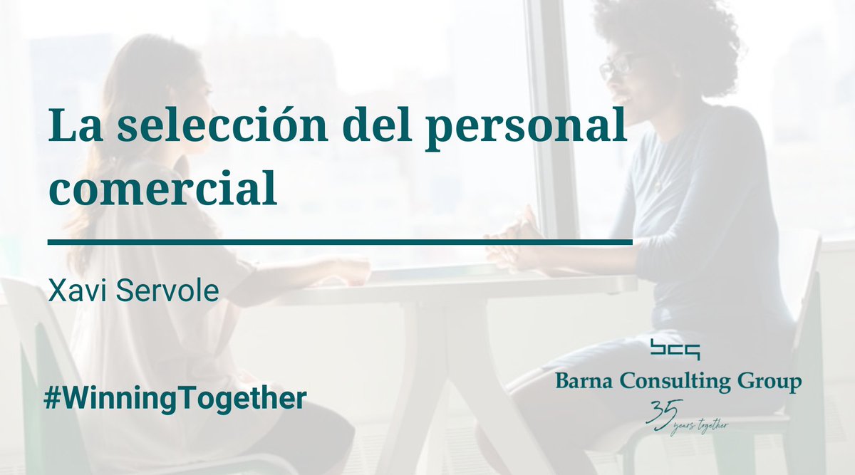 BarnaConsulting's tweet photo. 📋 La venta debe ser consultiva, híbrida y orientada al cliente. Para lograrlo, debemos tener en cuenta todos estos factores desde el mismo proceso de selección.

✏️ @XaviServole nos da las claves:

https://t.co/OsDft5ufHd https://t.co/53YXtNSNAF