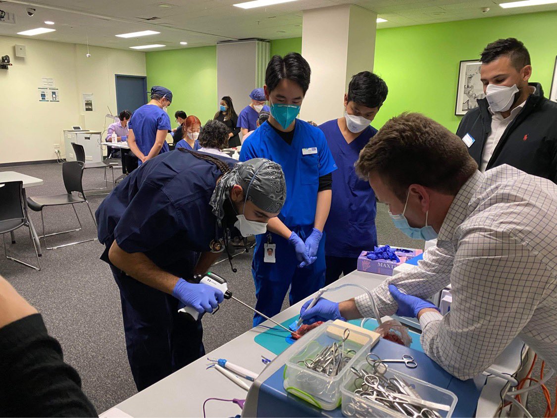 kin_kamol's tweet photo. Had a great time helping organise the suturing and diathermy workshop @western_health More in person workshops coming soon!! @SSSMelbourne https://t.co/fLx2Kwdvc5