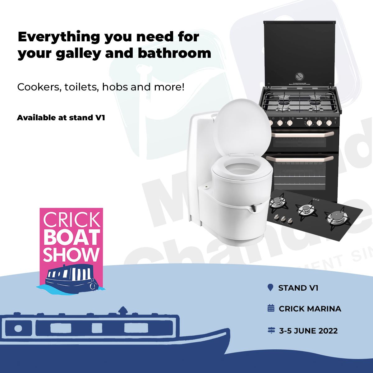 The team from Thetford will be joining us on our stand at Crick Boat Show this year between the 3rd and 5th of June on stand V1.
Thetford is a world market leader in innovation of cookers, hobs, toilets, and much more!
#crick #crickboatshow #marine #narrowboat #boating #thetford