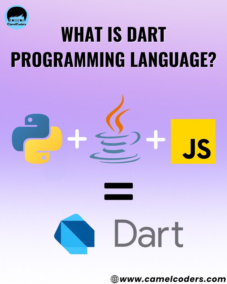 CamelCoders's tweet photo. Know about Dart 🎯 Programming Languages. 

#programming #dart 
#programmers https://t.co/kCmwUBDU0T