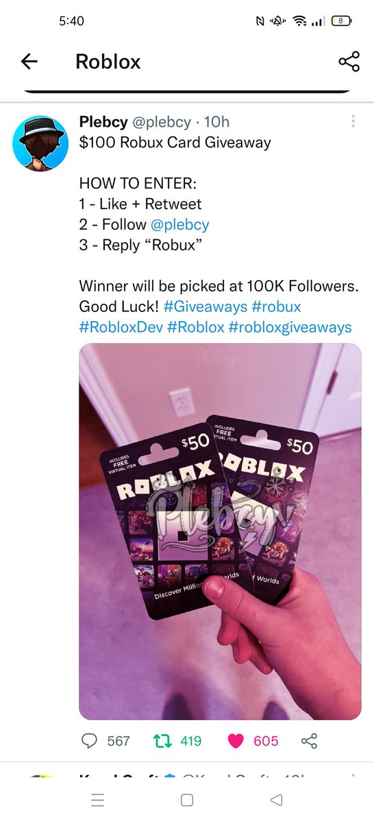 OfficialGalaxyPlays on X: What Roblox GiftCard do you want? 🧡 MUST FOLLOW  ME! (@TheCodedGalaxy)  / X