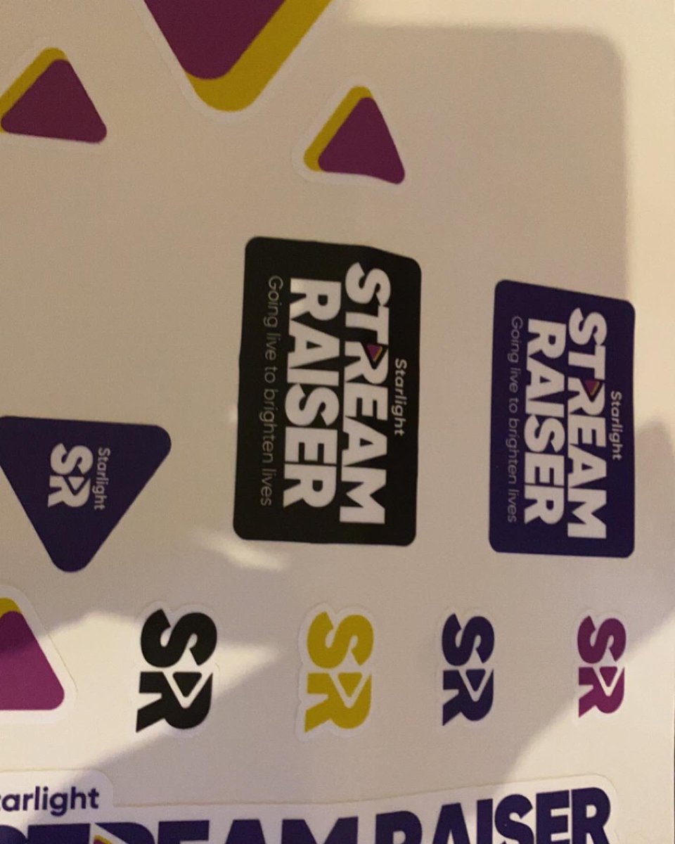 isleofmercy's tweet photo. My StreamRaiser stickers arrived today, and I could not be happier with how they look… now for placement… #streamraiser #starlightchildrensfoundation #aussiestreamer #twitchaffiliate #gaymer https://t.co/84WAQ31YYP